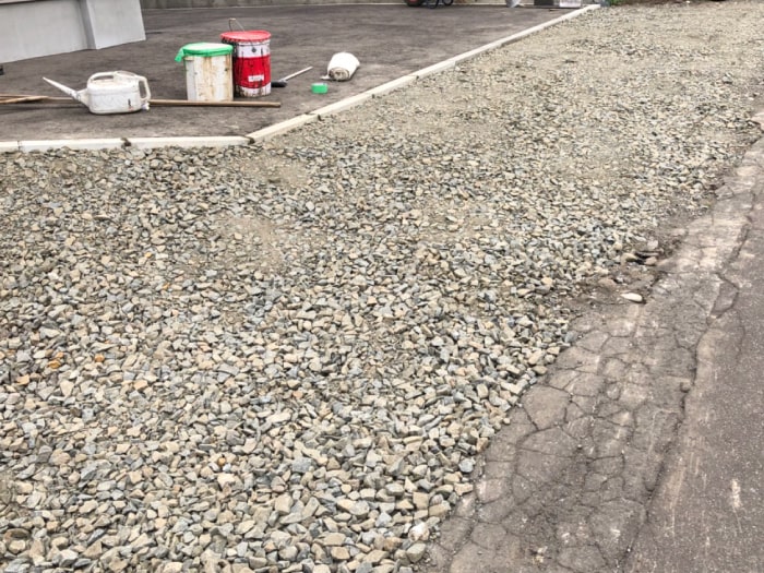 北広島市M様邸陥没復旧アスファルト補修。埋戻し後の写真